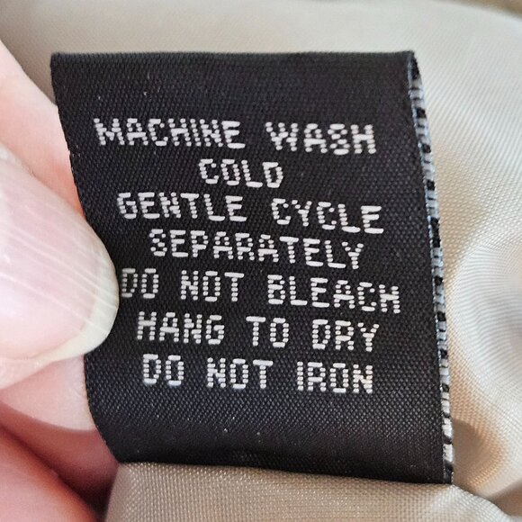 Questions Faux Fur Vest Medium Zip Front Mock Neck Tan - Picture 7 of 10